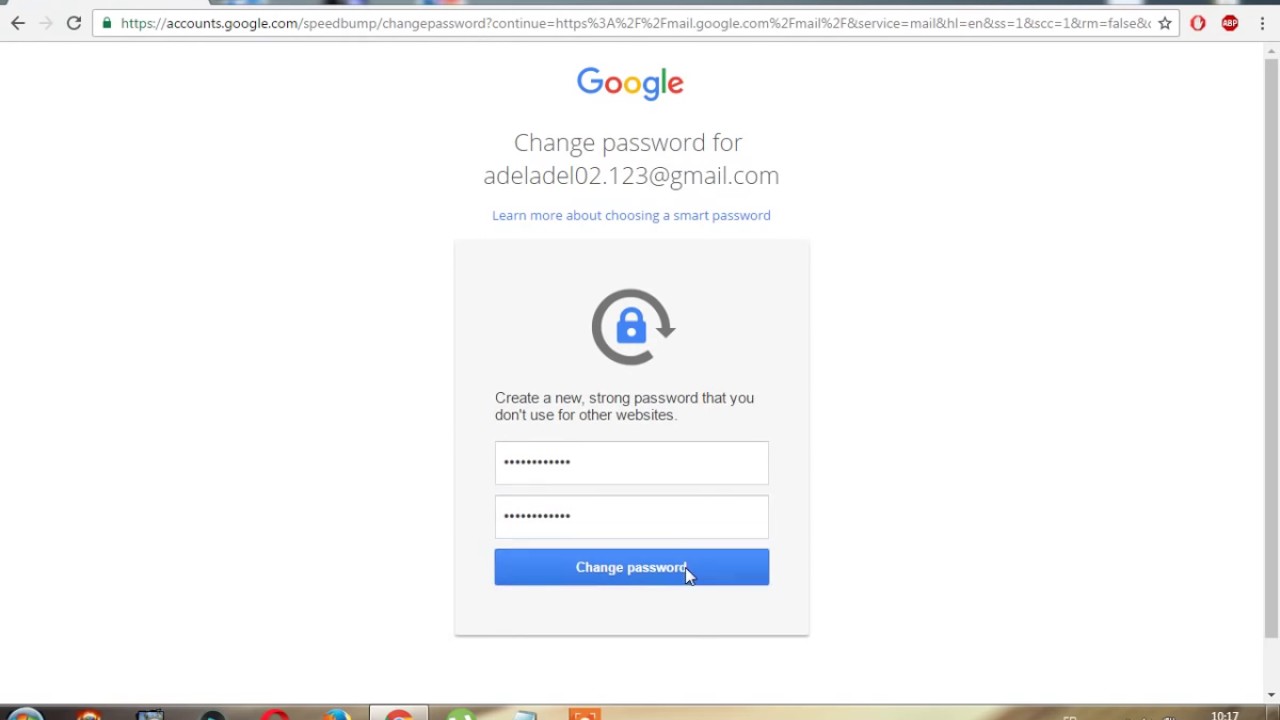 make gmail password